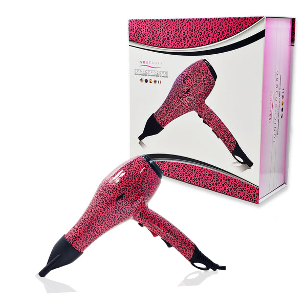 Euro Pink Leopard Ionic 2000 Pro Dryer