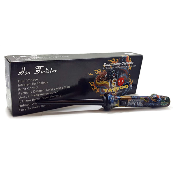 9-18mm Black Tattoo Tapered Twister