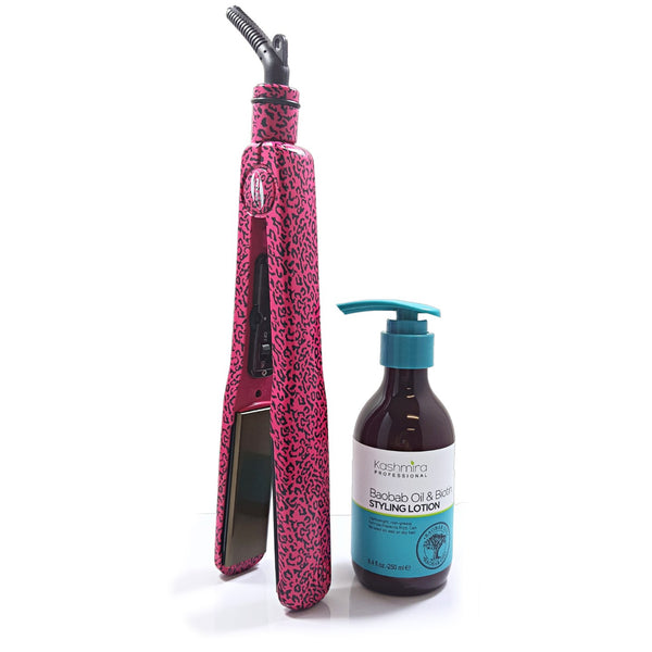 Pink Leopard Omega + Styling Lotion Bundle