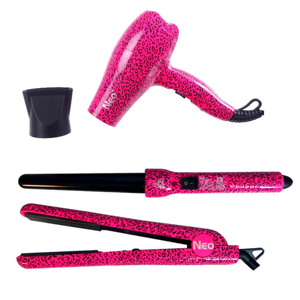 Pink Leopard Full Set w/Mini Dryer