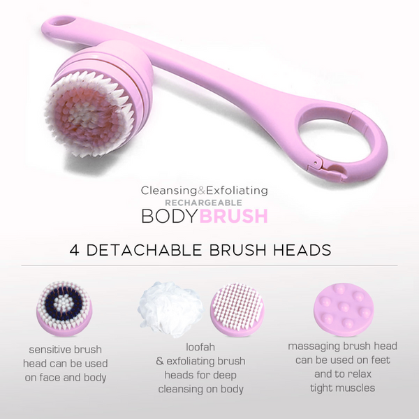 Light Pink Cleansing & Exfoliating Body Brush | Body Care