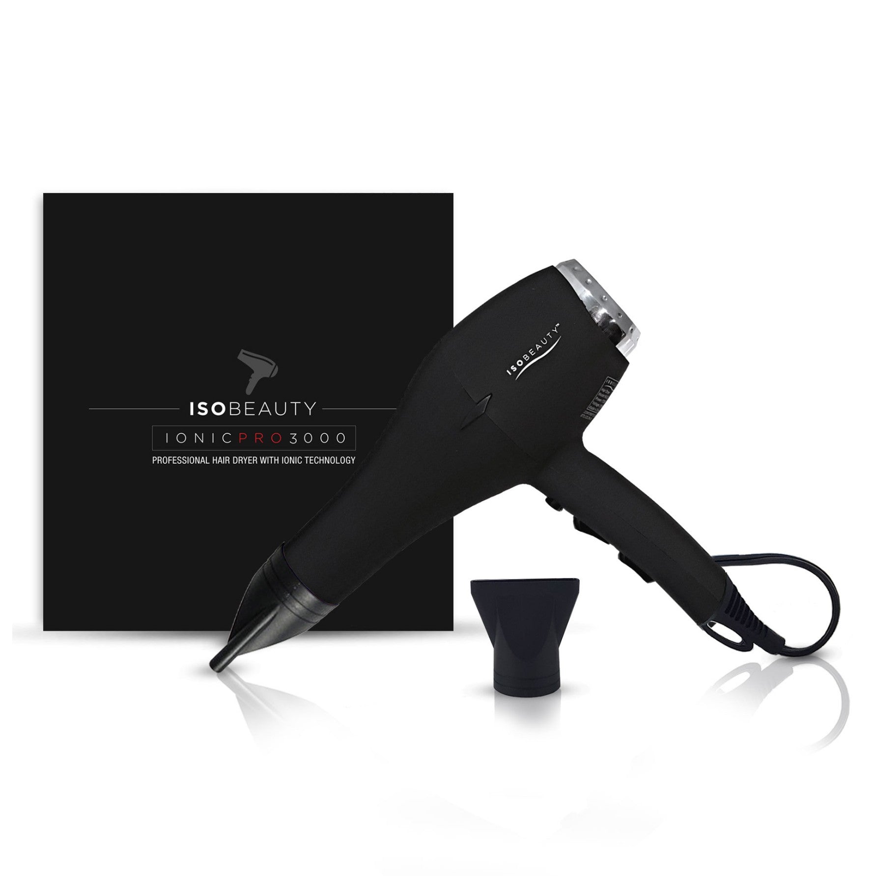 Ionic 3000 1875w Dryer Black ISO Beauty