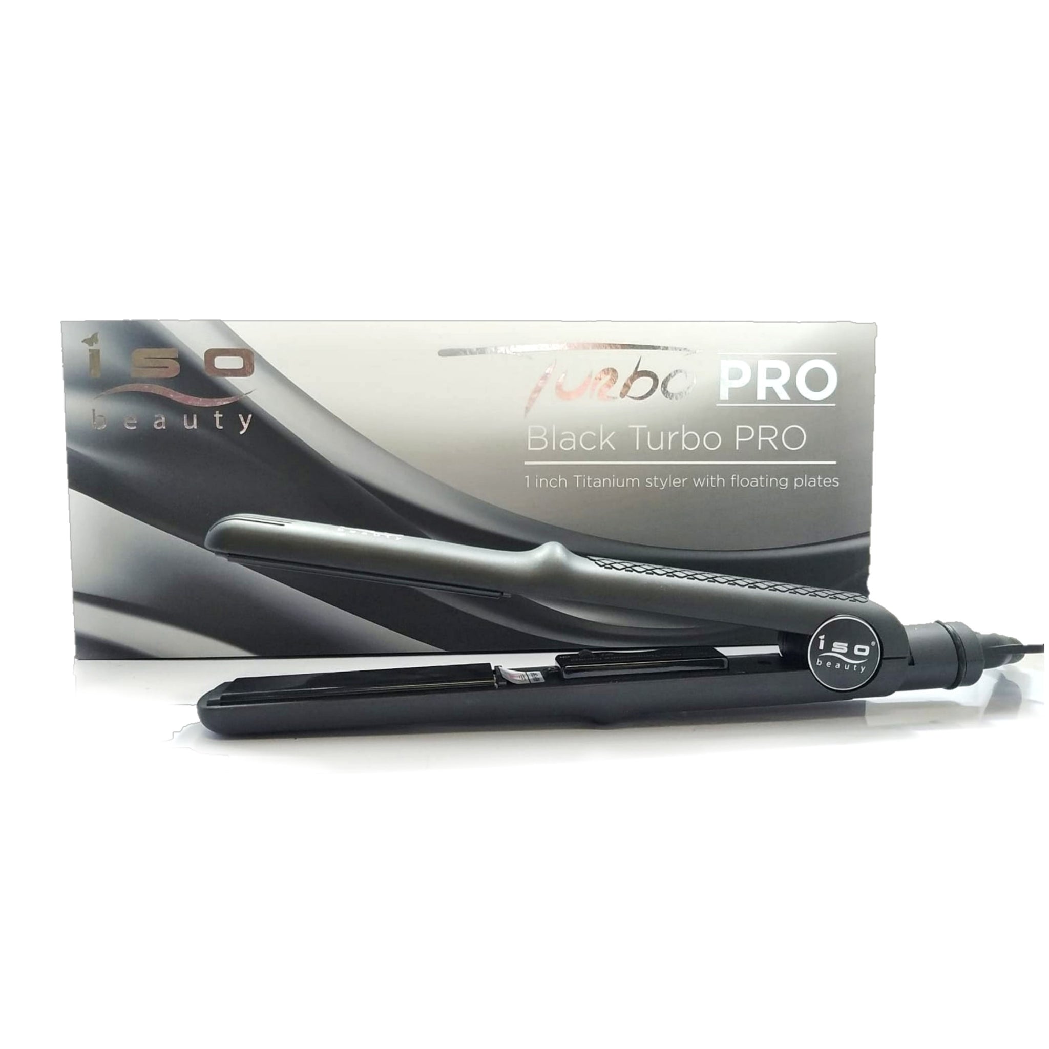 Black Turbo Pro Flat Iron ISO Beauty