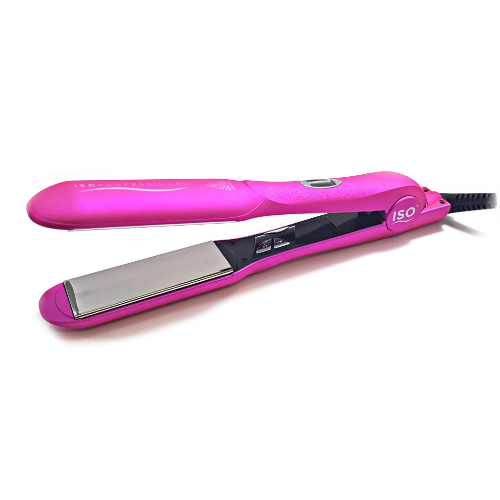 ISO Beauty Red Flat Iron Hair Styler & Holder w/ Iron newest Mat