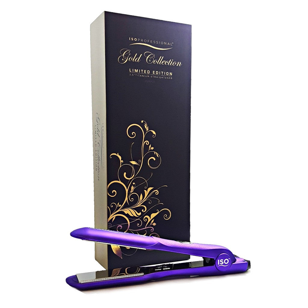 ISO Beauty - Taichung 1.5” Styler - Flat Iron ISO Beauty | Metallic Purple 1.5 main image 3