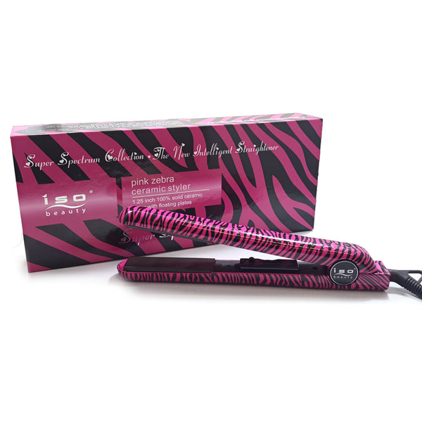 Pink Zebra 1.25" Spectrum Pro | Flat Iron