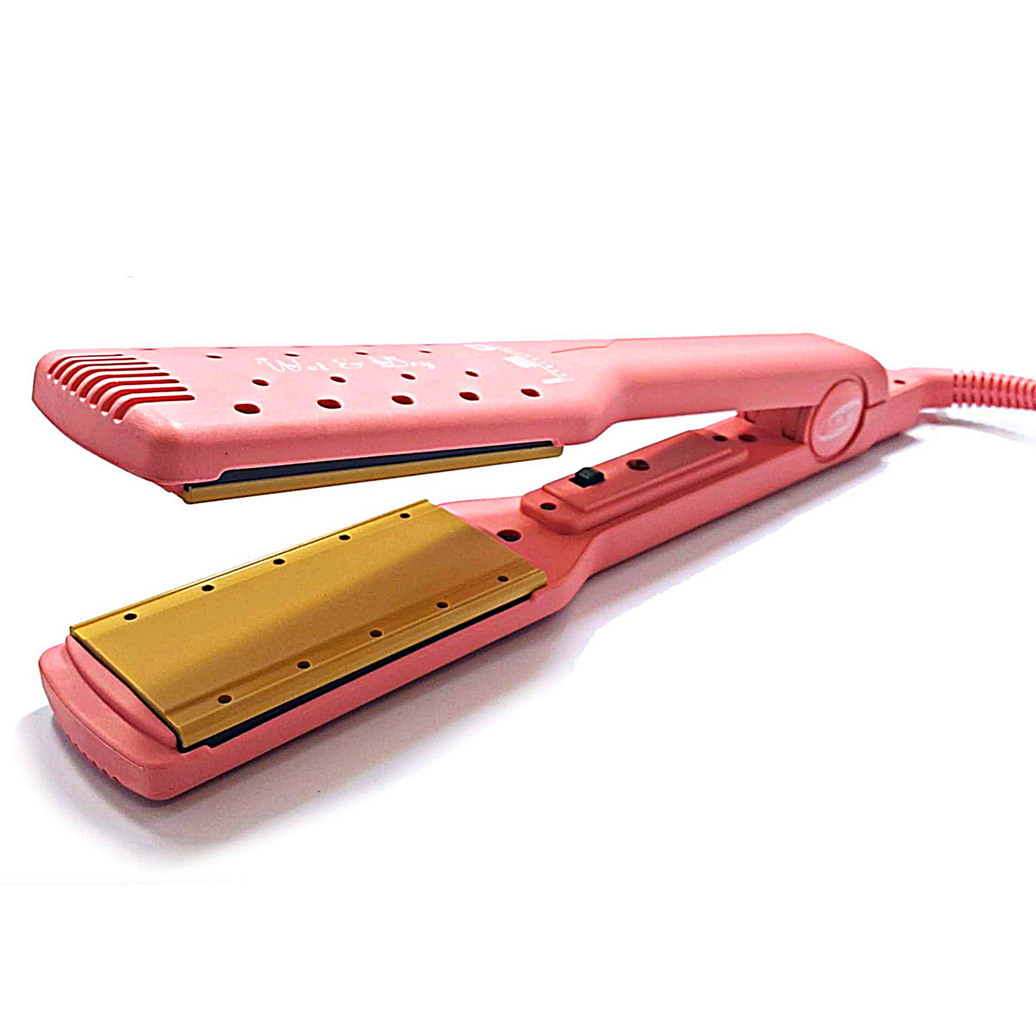 ISO Beauty Spectrum Pro PINK Flat Iron Hair Styler & Holder 2024 w/ Iron Mat Set