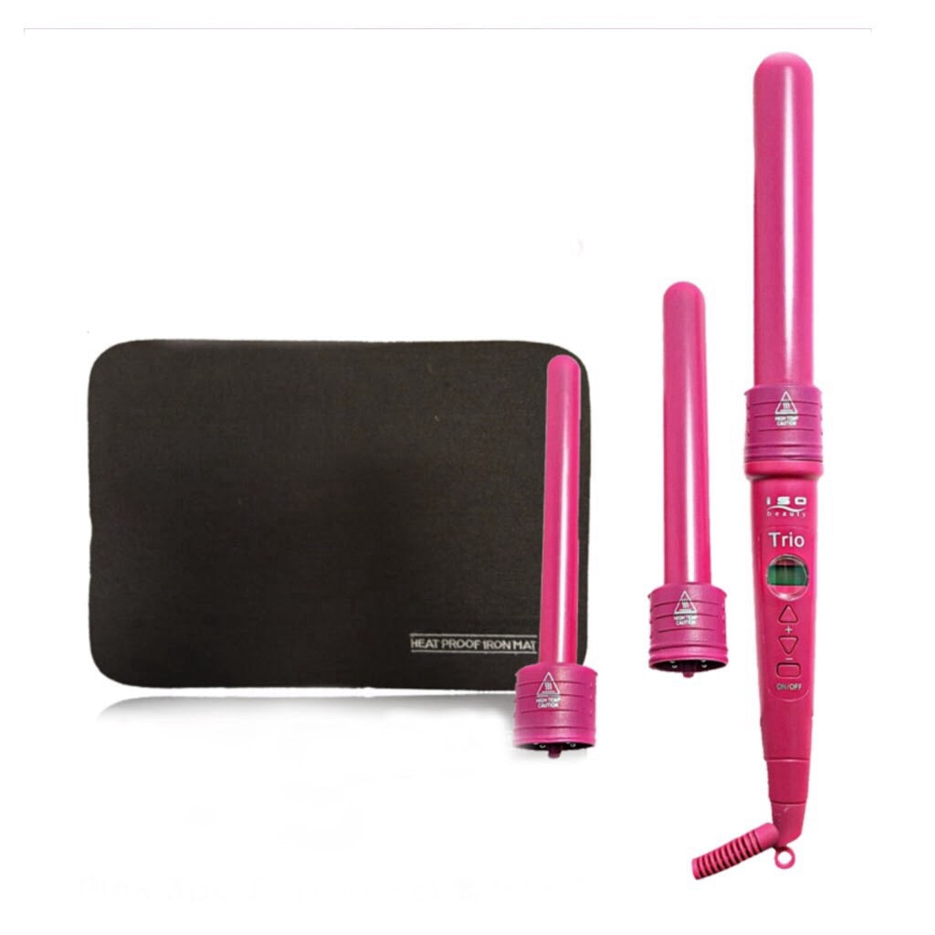 Pink 3pc Twister Set + Heat Protective Mat | Bundle